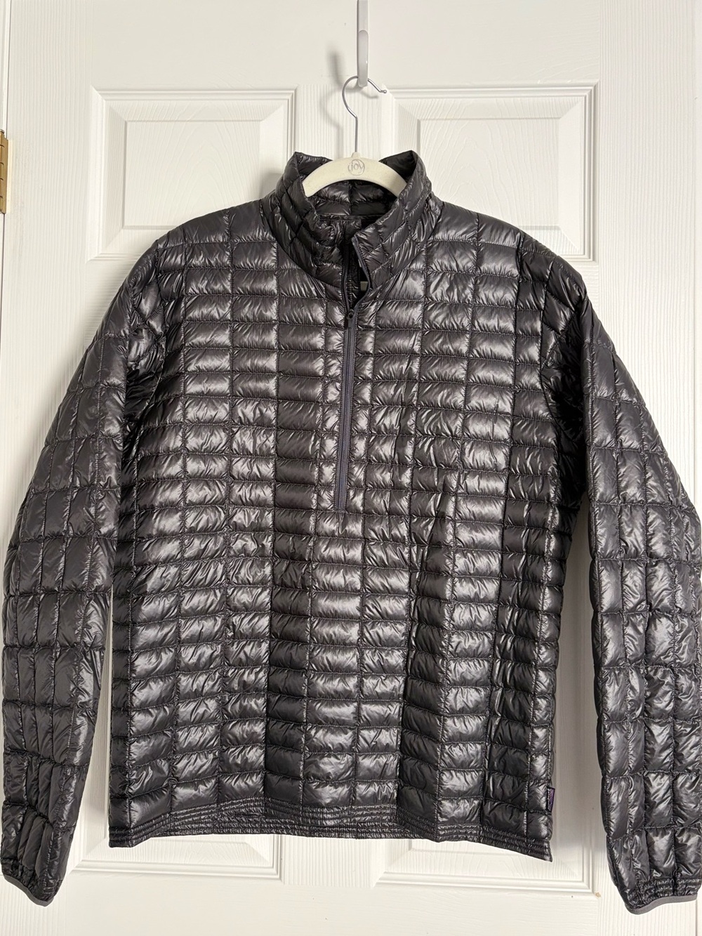Patagonia Ultralight Down Shirt Jacket Mens M Black 84735 quarter zip down med